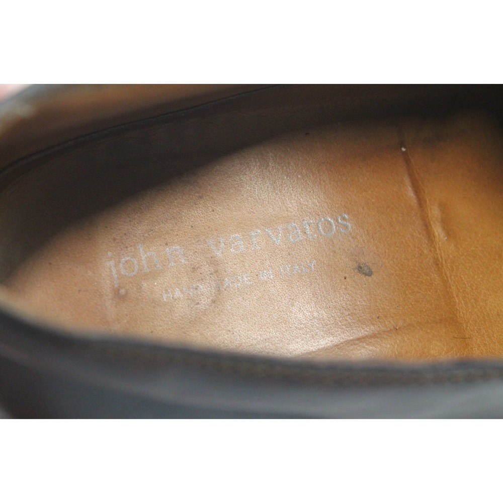 John Varvatos Size US 10 Brown Leather Loafers Slip On Made In Italy - Picture 9 of 9